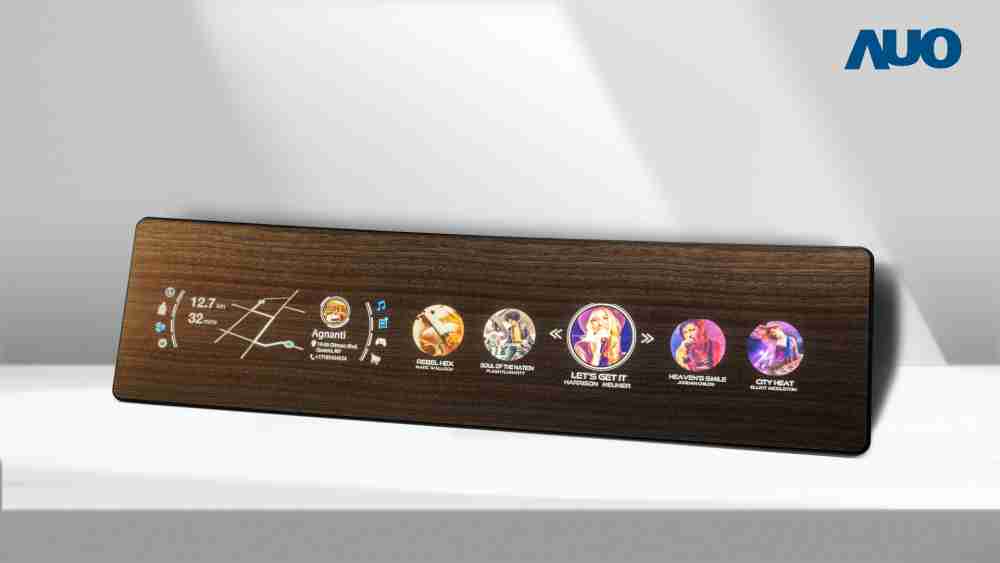 银河集团研发全球最高穿透度达80%的AmLED木纹显示器，，，，可于使用时呈现高亮度、、、清晰可见的信息，，并在不使用时回归为单纯的饰板，，，节能兼具美观